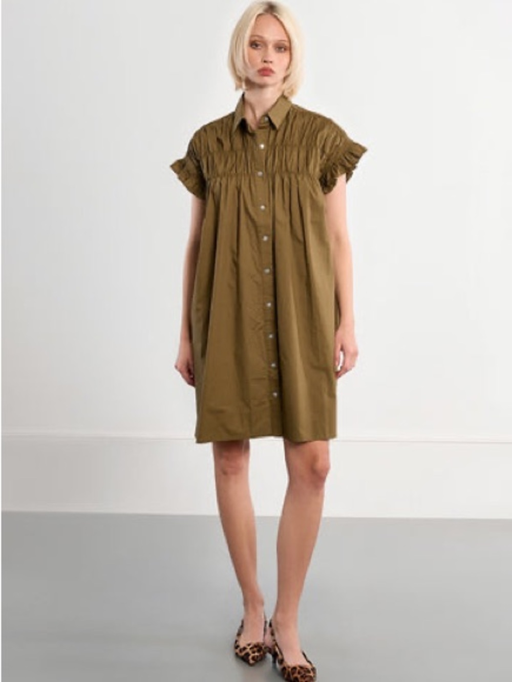 Lili Sodonio Lavender Button-Up Dress - Picture 4 of 5